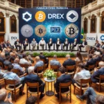 Evento sobre pagamentos digitais e criptomoedas na Fundação Casa de Rui Barbosa, com especialistas discutindo Pix, Drex e criptoativos.