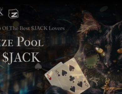 Ilustração do memecoin Blackjack ($JACK) na rede Solana.