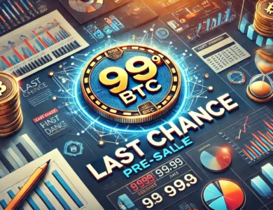 Última chance para garantir tokens 99Bitcoins a preços promocionais na penúltima fase da pré-venda.