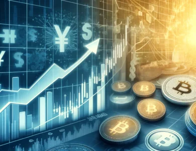 Gráfico mostrando o impacto do aumento dos juros no Japão e a potencial valorização do Bitcoin.