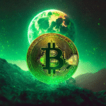 Ilustração mostra moeda à frente da lua