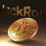 logo da blackrock e bitcoin fundem