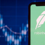 logo da Robinhood no celular