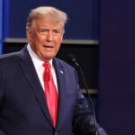 Donald Trump, presidente dos EUA, é fotografado