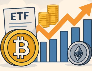 ETFs de BTC registram entrada de US$ 332 mi e superam ETH
