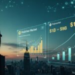 Polymarket busca avaliação de US$ 15 bilhões após crescimento de US$ 1 bilhão para US$ 9 bilhões com investimento da ICE e NYSE