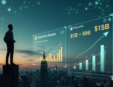 Polymarket busca avaliação de US$ 15 bilhões após crescimento de US$ 1 bilhão para US$ 9 bilhões com investimento da ICE e NYSE