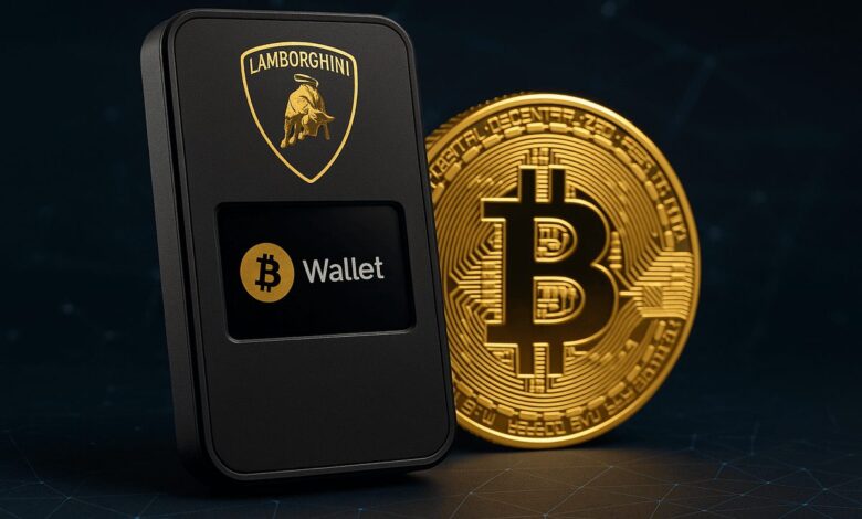 carteira cripto da Lamborghini