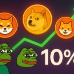 memecoins sobem 10%