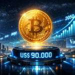 BTC segura US$ 90 mil enquanto VanEck projeta preço milionário para 2050