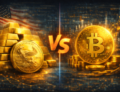 Bitcoin fica atrás do ouro em 2026, apesar de força dos ETFs