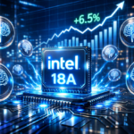 Intel dispara 6,5% com estreia dos chips 18A e o efeito respinga nas criptomoedas de IA