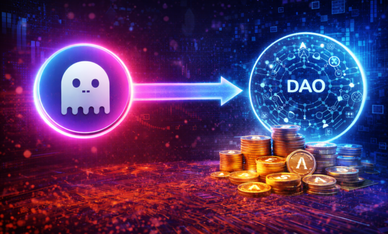 Aave propõe transferir 100% das receitas para a DAO e solicita US$ 50 milhões, reacendendo debates sobre governança e tokenomics do AAVE.