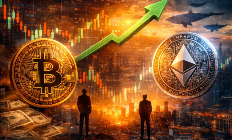 Por que Bitcoin e Ethereum estão subindo? Análise aponta catalisadores por trás do novo rali