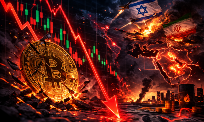 Bitcoin em Queda após ataque ao irã