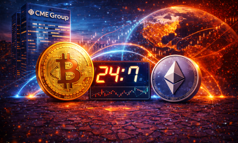 CME anuncia negociação 24/7 de derivativos de Bitcoin e Ethereum a partir de maio