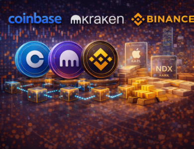 Coinbase, Kraken e Binance avançam na tokenização enquanto capital se realoca