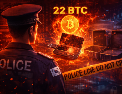 Polícia da Coreia do Sul perde Bitcoin apreendido mantido em cold wallet desde 2021