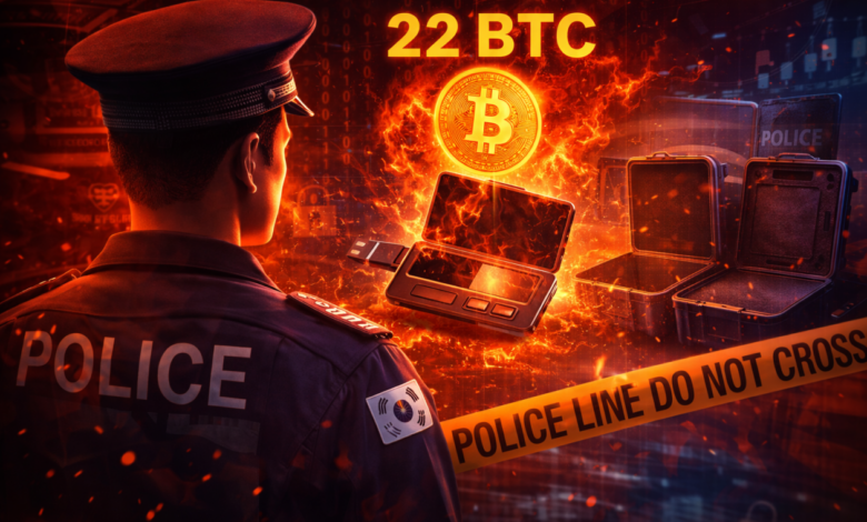 Polícia da Coreia do Sul perde Bitcoin apreendido mantido em cold wallet desde 2021