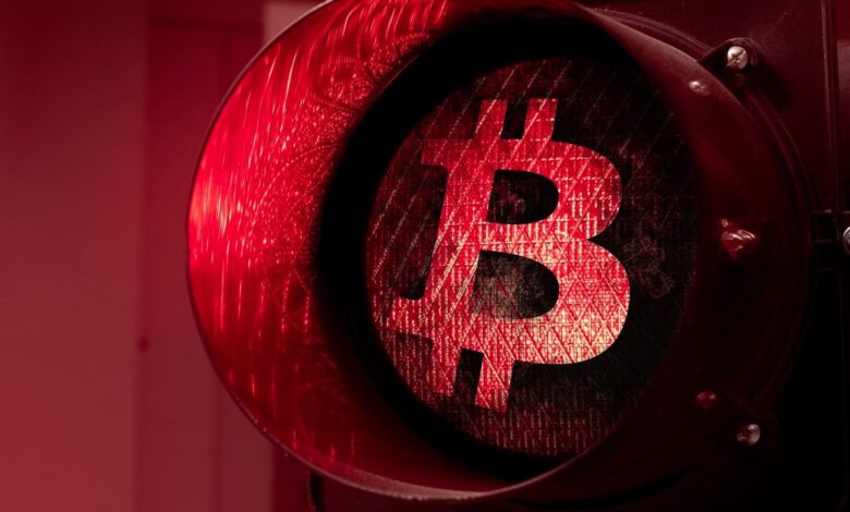 Bitcoin cai abaixo dos US$ 66.000 e gera mais de US$ 500 milhões em liquidações no mercado de futuros