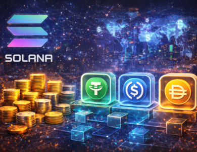 Volume de stablecoins na Solana atinge recorde de US$ 650 bilhões em fevereiro