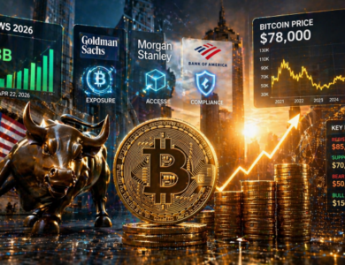 Bitcoin recupera US$ 3,8 bilhões em 2026 e mercado chega ao ponto decisivo