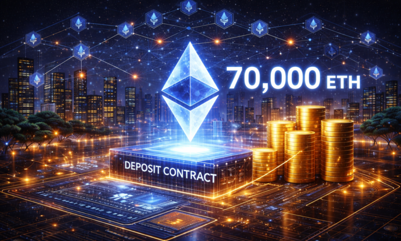 Ethereum Foundation atinge meta de 70 mil ETH em stake com aporte de US$ 93 mi