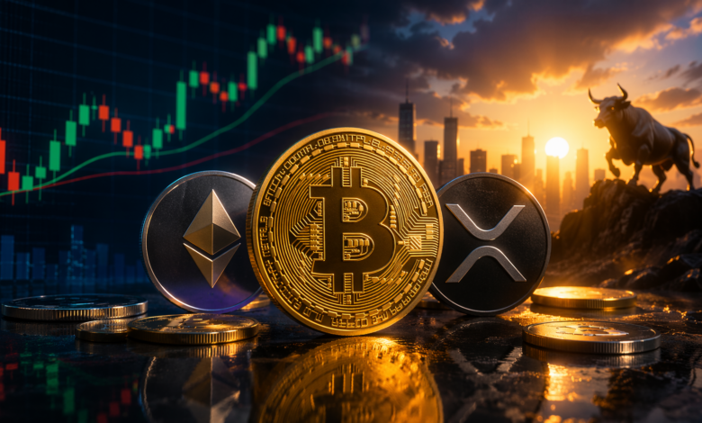 Bitcoin, Ethereum e XRP