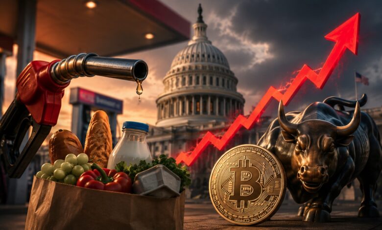 Inflação americana sobe para 3,8%, acima do esperado, e pressiona o Bitcoin