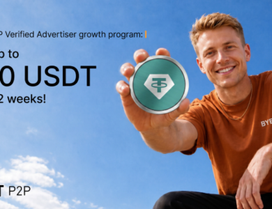 Bybit lança programa de crescimento para anunciantes verificados P2P com recompensas quinzenais de até 400 USDT