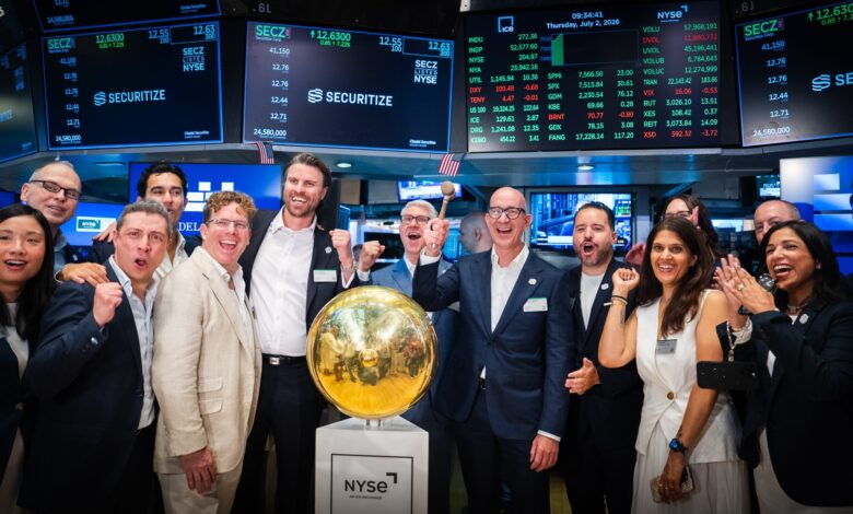 Securitize estreia na NYSE com alta de 10%